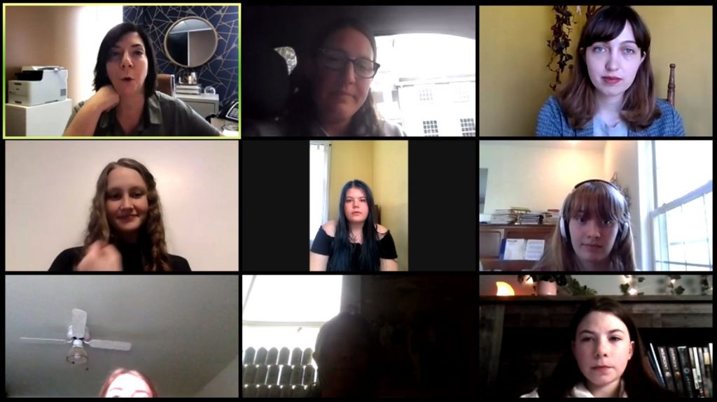 Women in Aerospace zoom meeting